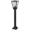 Brilliant conical path light Westcliff with clear-glass lantern head for the house entrance