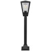 Brilliant conical path light Westcliff with clear-glass lantern head for the house entrance