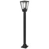 Brilliant Path Light Westcliff with a tapered lantern head, modern anthracite finish