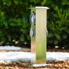 Globo lighting Linden outdoor socket, accessories Stainless steel color, grey