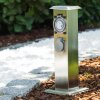 Globo lighting Linden outdoor socket, accessories Stainless steel color, grey