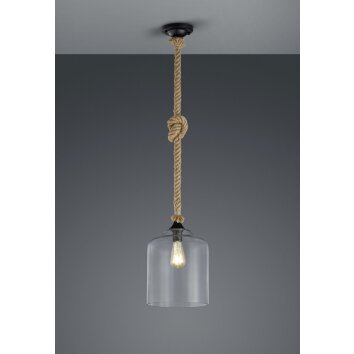 Trio JUDITH pendant light brown, black, 1-light source
