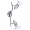 Globo FRANCES I spotlight chrome, stainless steel, matt nickel, 2-light sources