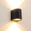 Mora Outdoor Wall Light LED black, 2-light sources