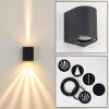 Mora Outdoor Wall Light LED black, 2-light sources