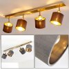 TIBRO Ceiling Light brass, matt nickel, 4-light sources