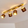 TIBRO Ceiling Light brass, matt nickel, 4-light sources