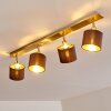 TIBRO Ceiling Light brass, matt nickel, 4-light sources