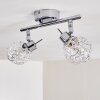 KALIPURO Ceiling light chrome, 2-light sources