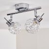KALIPURO Ceiling light chrome, 2-light sources