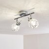 KALIPURO Ceiling light chrome, 2-light sources