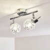 KALIPURO Ceiling light chrome, 2-light sources