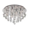 Eglo ALMONTE Ceiling Light chrome, Crystal optics, 8-light sources