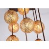 Paul Neuhaus GRETA ceiling light rust-coloured, 9-light sources