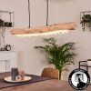 CALUMET Pendant Light LED brown, black, 1-light source