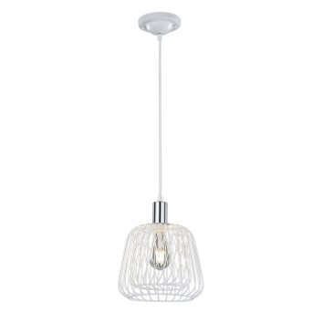 Trio Sanna pendant light chrome, white, 1-light source