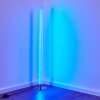 Flaut Floor Lamp LED chrome, 1-light source, Remote control, Colour changer
