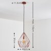 ZAREMBO Pendant Light copper, 1-light source