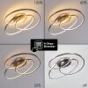 Chute Ceiling Light LED matt nickel, 1-light source