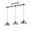 Pendant Light Trio Leuchten DELHI matt nickel, 3-light sources