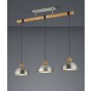 Pendant Light Trio Leuchten DELHI matt nickel, 3-light sources