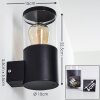 BODIO Outdoor Wall Light black, 1-light source