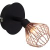 Brilliant Dalma wall spotlight black, 1-light source