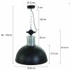 Steinhauer Brooklyn pendant light black, 1-light source