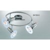 Globo FRANCES I spotlight chrome, stainless steel, matt nickel, 3-light sources