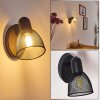 MALAWI Wall Light black, 1-light source