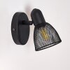 MALAWI Wall Light black, 1-light source