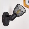 MALAWI Wall Light black, 1-light source