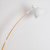 HIGASHI Floor Lamp Light wood, white, 1-light source