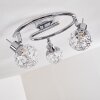 KALIPURO Ceiling light chrome, 3-light sources