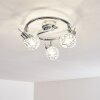 KALIPURO Ceiling light chrome, 3-light sources
