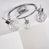 KALIPURO Ceiling light chrome, 3-light sources