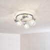 KALIPURO Ceiling light chrome, 3-light sources