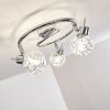 KALIPURO Ceiling light chrome, 3-light sources