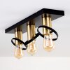 Alvesta Ceiling Light gold, brass, black, 3-light sources