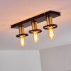 Alvesta Ceiling Light gold, brass, black, 3-light sources