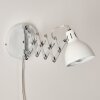Saxon Wall Light white, 1-light source