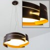Novara hanging light brown, 3-light sources