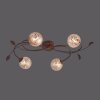 Paul Neuhaus GRETA ceiling light rust-coloured, 4-light sources