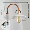 RAMVIK Wall Light beige, rust-coloured, 1-light source