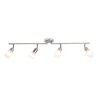 Brilliant Bethany spotlight beam LED chrome, 4-light sources