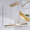 Airolo Pendant Light LED brass, 3-light sources