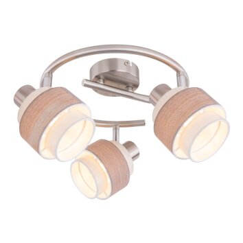 Spotlight Globo ASHGAAN matt nickel, 3-light sources