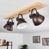 SVANFOLK Ceiling Light brown, black, white, 3-light sources