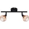 Brilliant Dalma ceiling spotlight black, 2-light sources