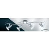 Globo FRANCES I spotlight chrome, stainless steel, matt nickel, 4-light sources